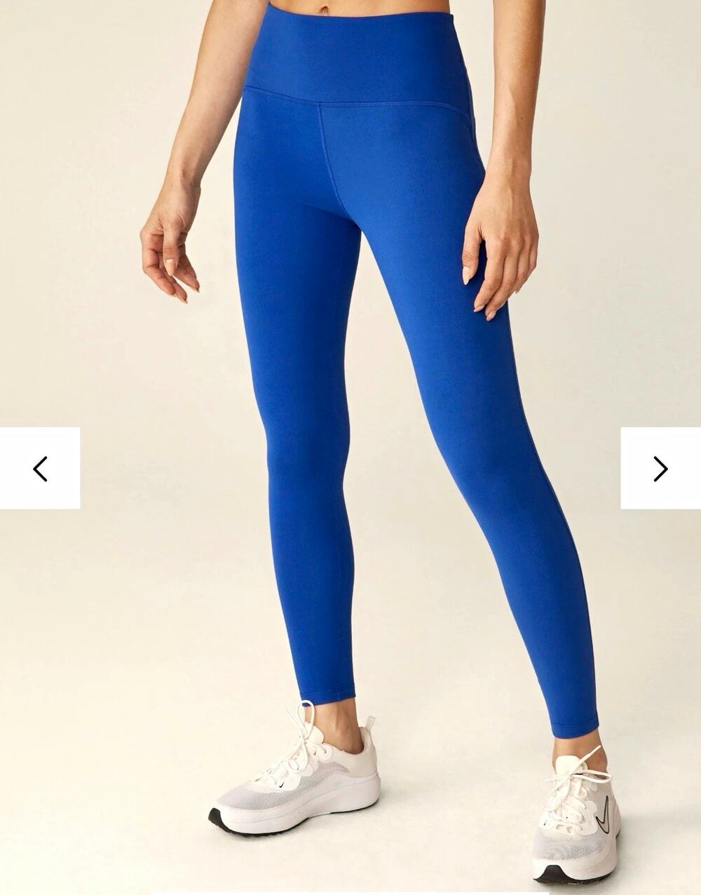 Beyond Power Strive High Waist Midi Yoga Legging in Marine Blue Size M
